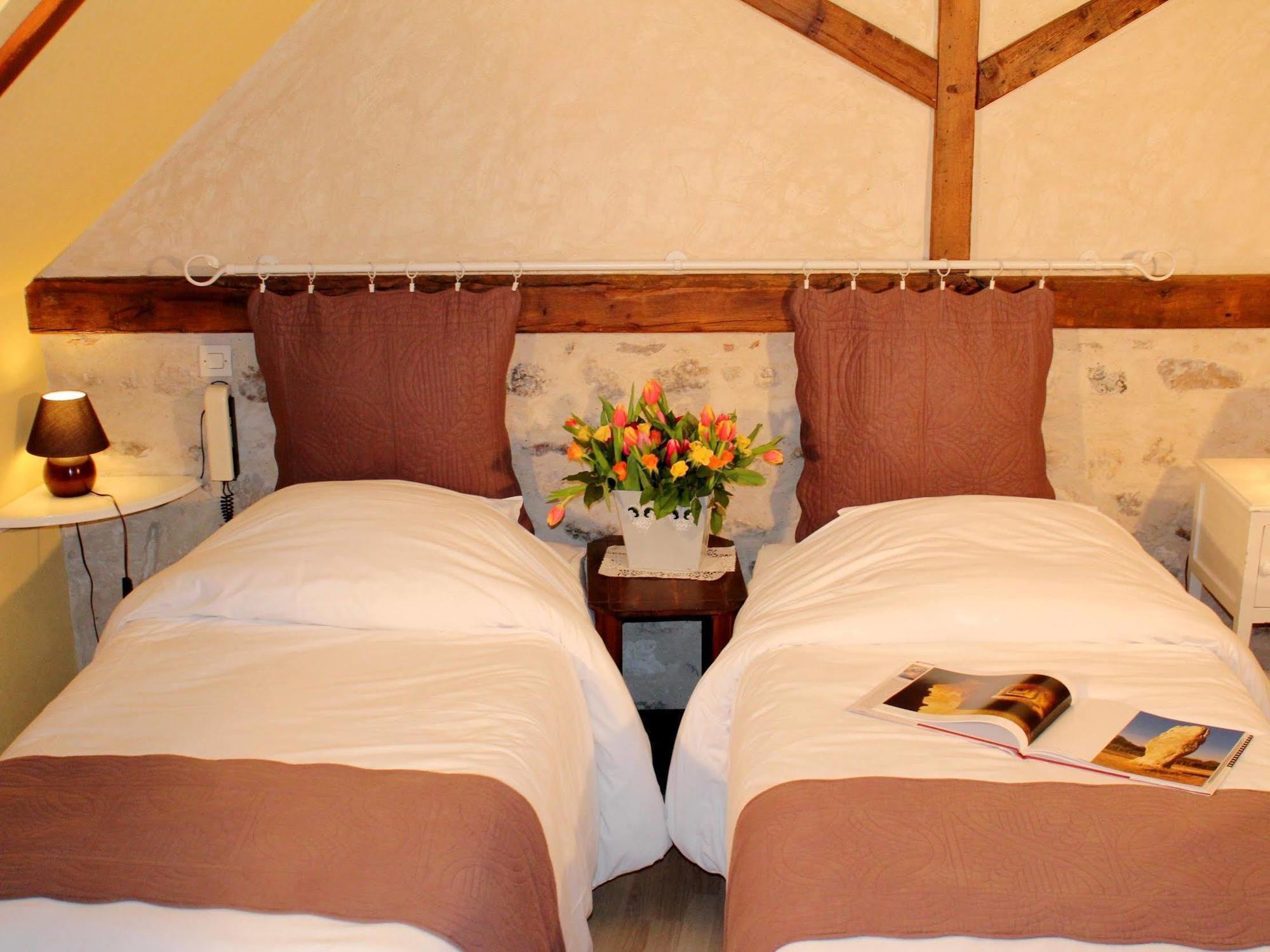 Logis Auberge Le Colombien - Hotel Et Restaurant Villandry Buitenkant foto